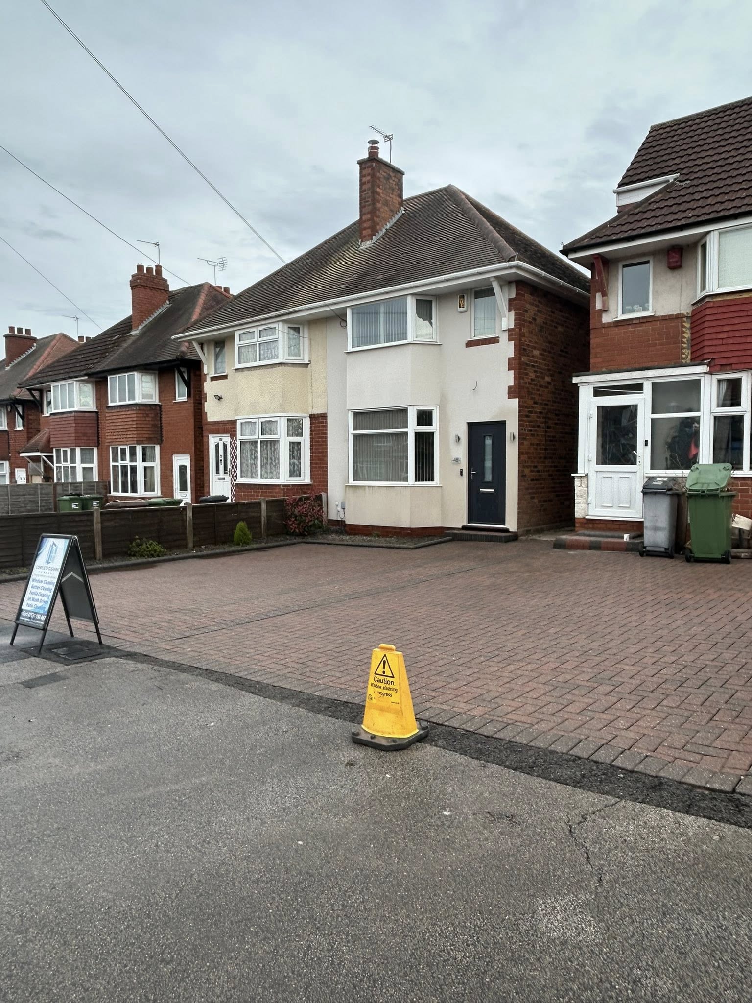 Jet-washed driveway