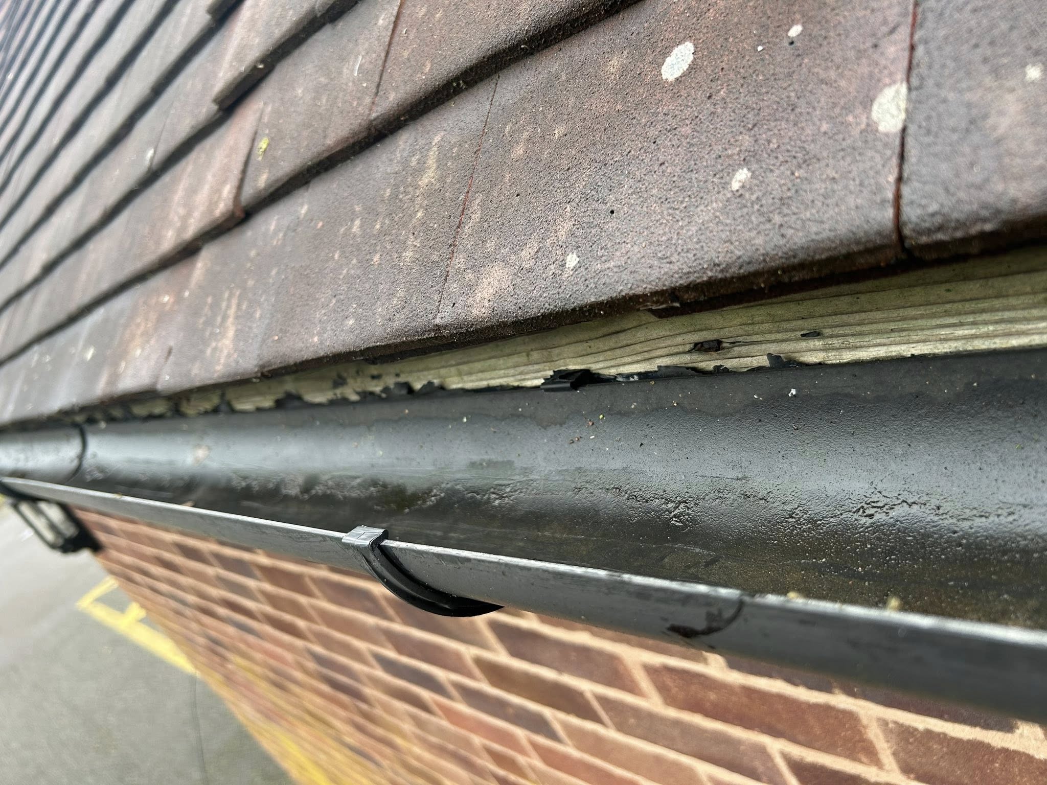 Cleared gutter