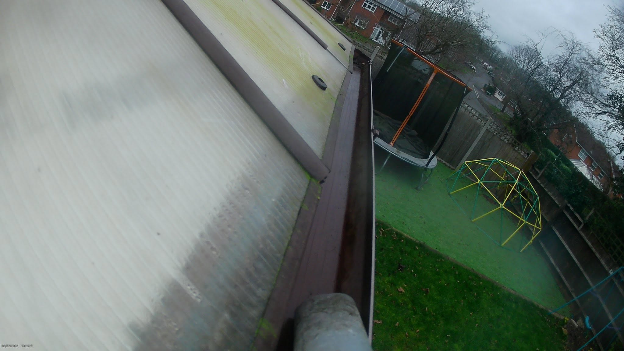 Gutter fully cleared